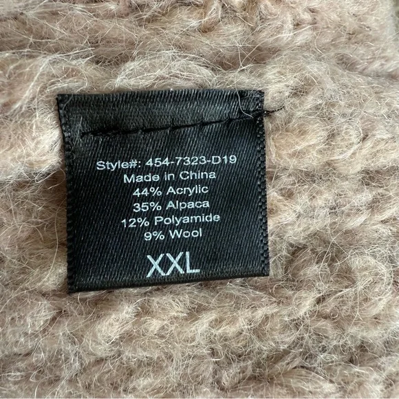 Jenni Kayne Alpaca Cocoon Cardigan Sweater Size XXL Cream - Picture 4 of 8